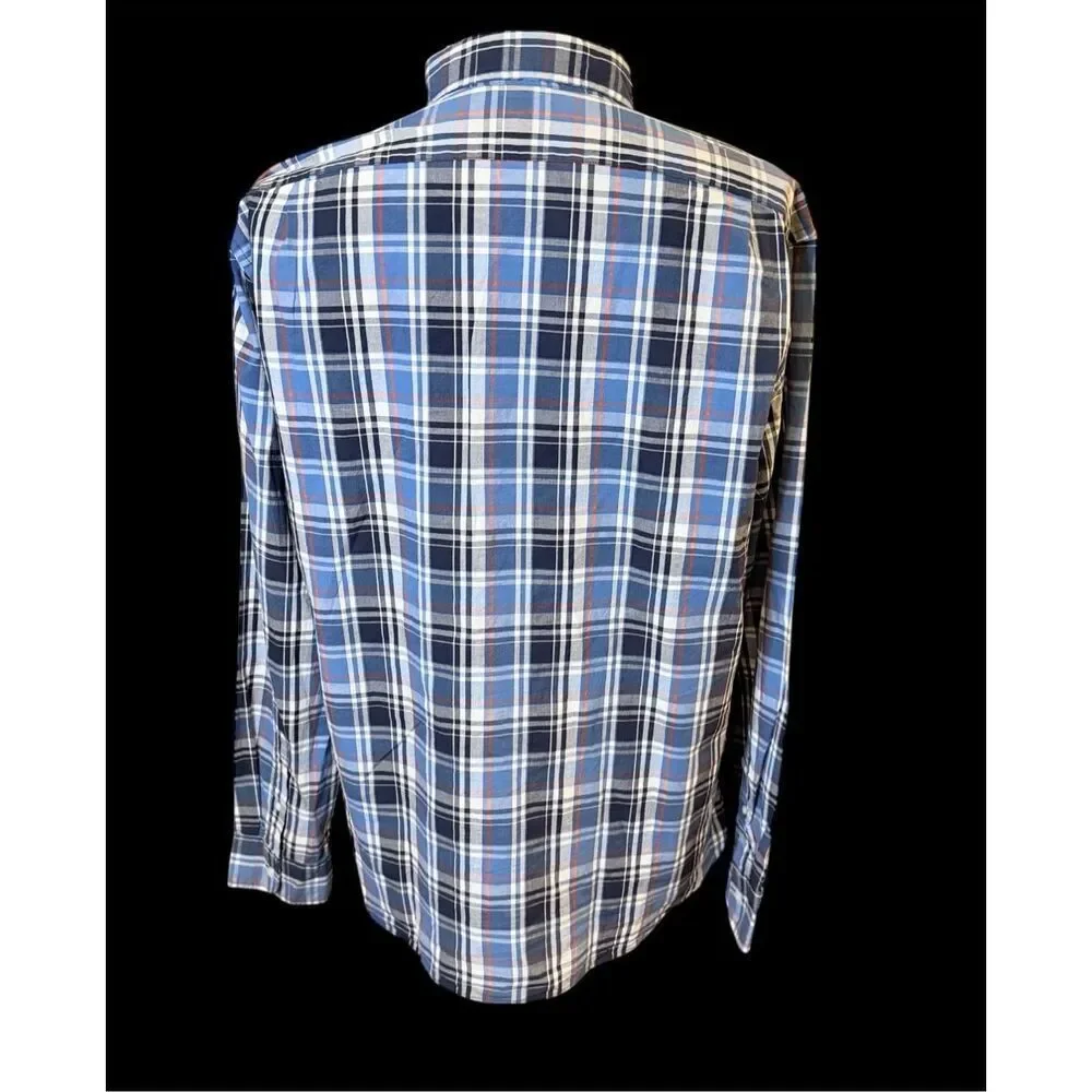 NWT J. Crew Flex Washed Slim Button Down Plaid Shirt XL Re-Imagined Sustainable